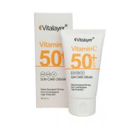 ضد آفتاب بی رنگ SPF50 ویتالیر ویتامین C