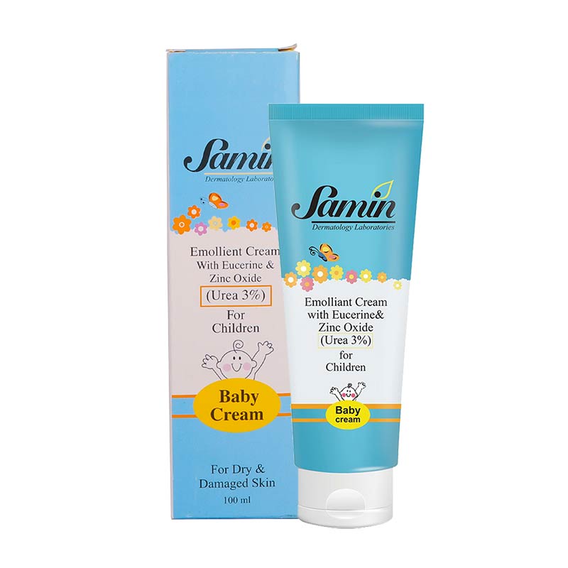 Emollient Cream with Eucerine Urea 3% SAMIN For Children نرم کننده اوسرین اوره 3% کودکان ثمین