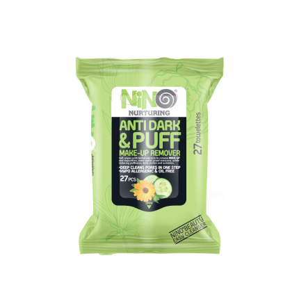 دستمال مرطوب نینو مدل ANTI DARK AND PUFF بسته 27 عددی