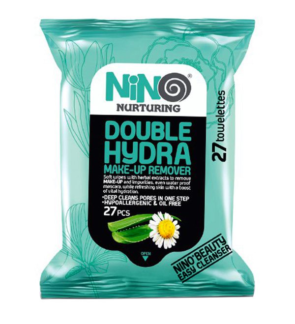 دستمال مرطوب نینو مدل Double Hydra بسته 27 عددی
