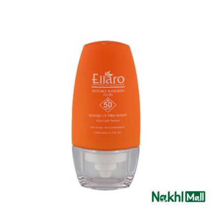 کرم ضدآفتاب فلوئید الارو spf 50 ellaro بدون رنگ